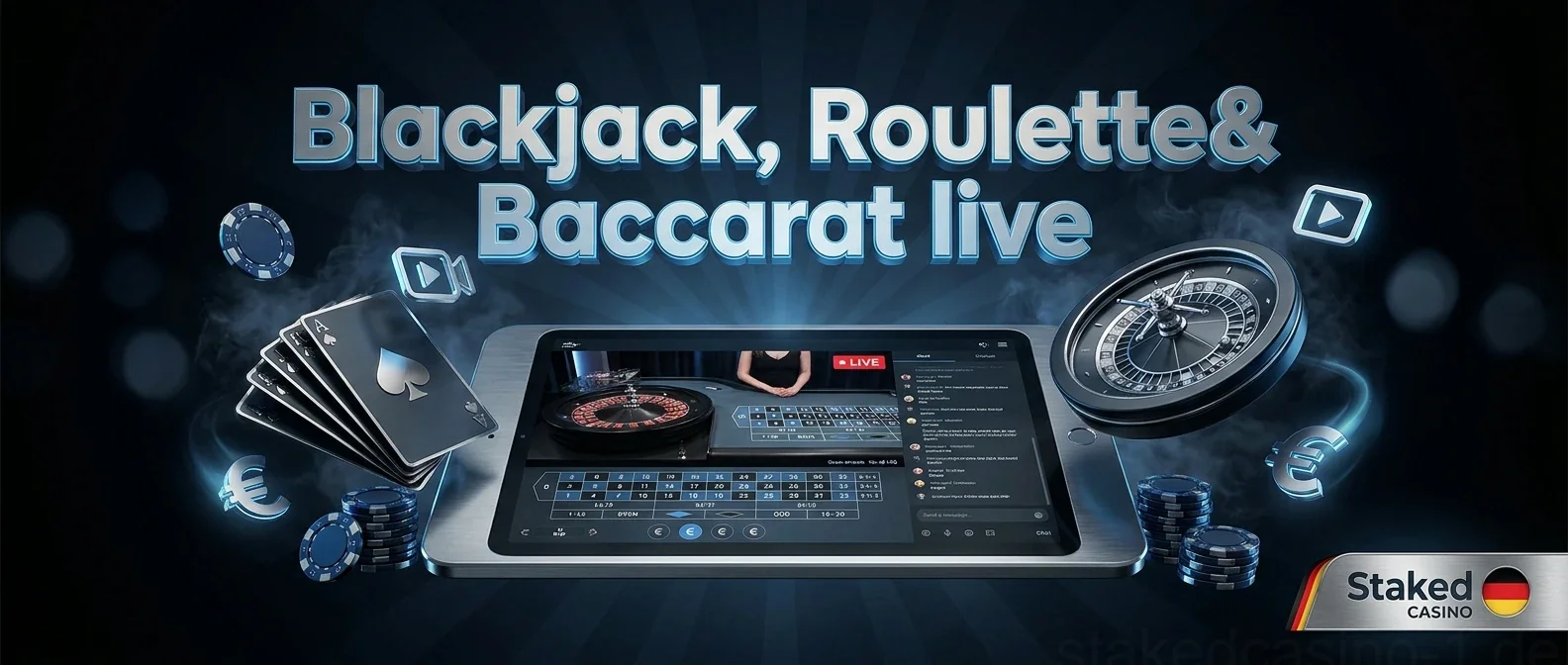 Blackjack, Roulette& Baccarat live